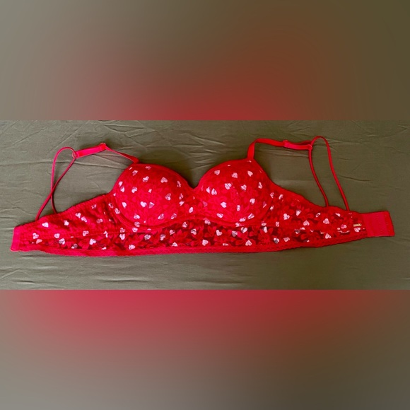 PINK Lace Wired Push Up Bralette - Picture 5 of 12